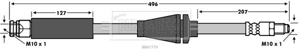 BORG & BECK Тормозной шланг BBH7779